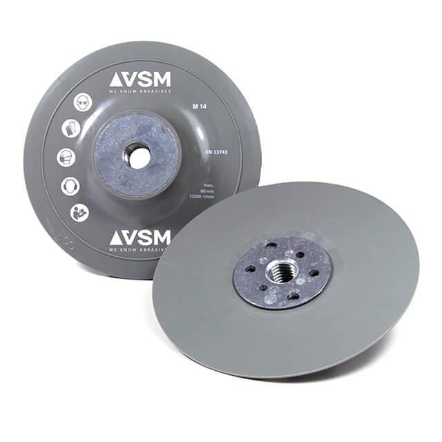Platos soporte, medianos-duros para discos de fibra abrasivos Discos abrasivos 12