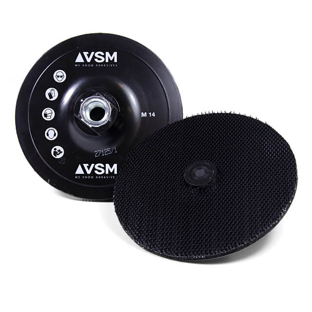 Platos soporte para discos abrasivos con soporte de velour, con casquillo de centrado Discos abrasivos 26